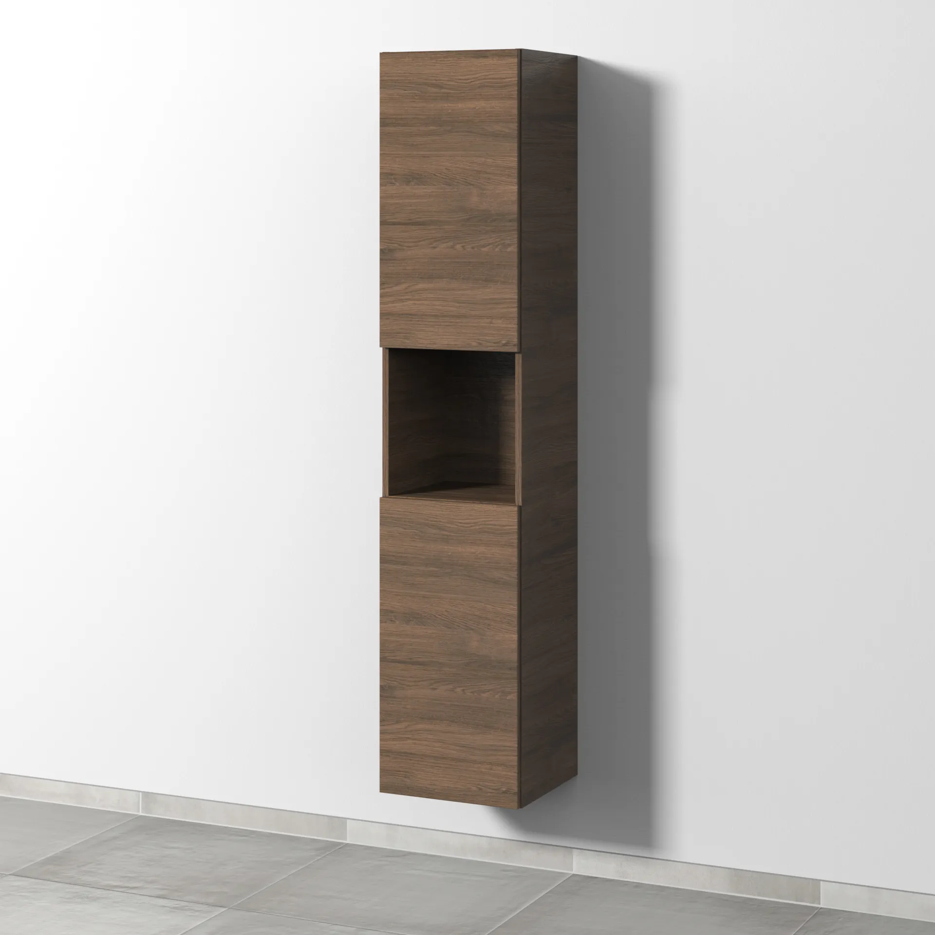 Sanipa Hochschrank „3way“ 350 × 1700 × 345 mm Anschlag links, in Eiche Arizona, Anschlag links