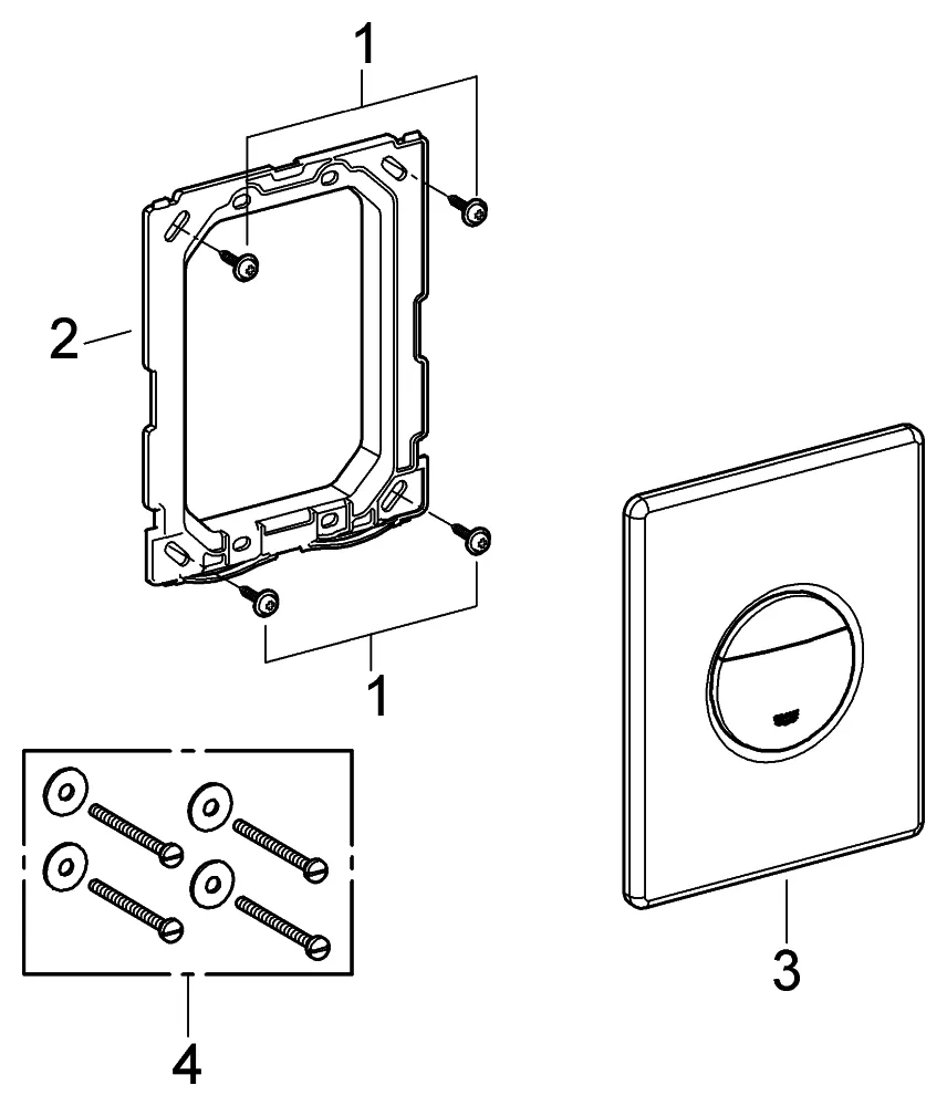 Grohe WC-Betätigungsplatte Nova Cosmopolitan 2-Mengen- und Start & Stopp-Betätigung 156 x 197 mm in satin graphite Grohe WC-Betätigungsplatte Nova Cosmopolitan 2-Mengen- und Start & Stopp-Betätigung 156 x 197 mm in satin graphite