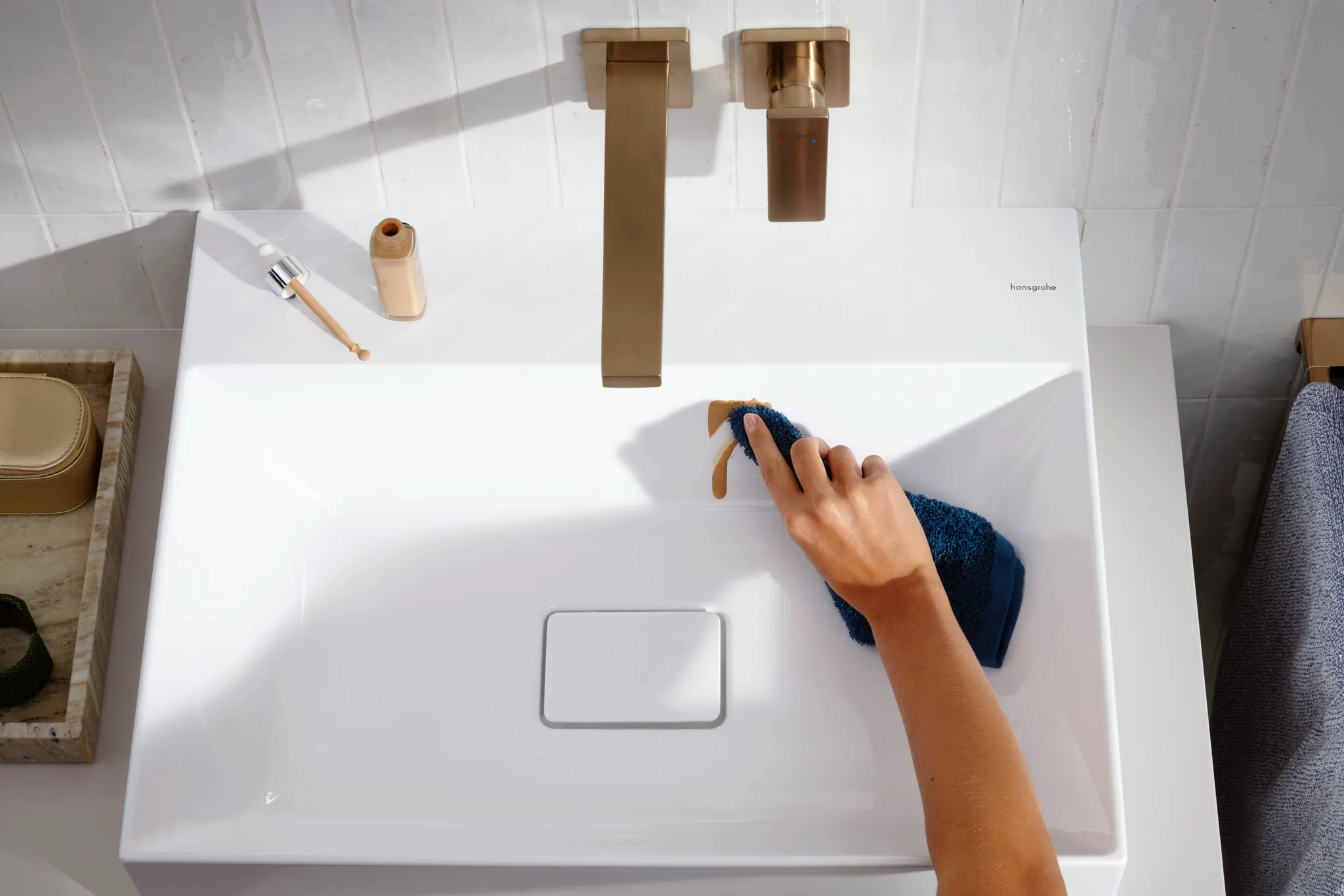 2-Loch Waschtischarmatur Unterputz Metropol F-Set langer Auslauf chrom 2-Loch Waschtischarmatur Unterputz Metropol F-Set langer Auslauf chrom