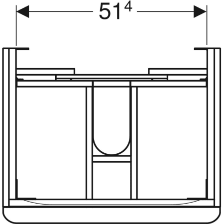 Geberit Waschtischunterschrank „Smyle“ 58,4 × 61,7 × 47 cm 