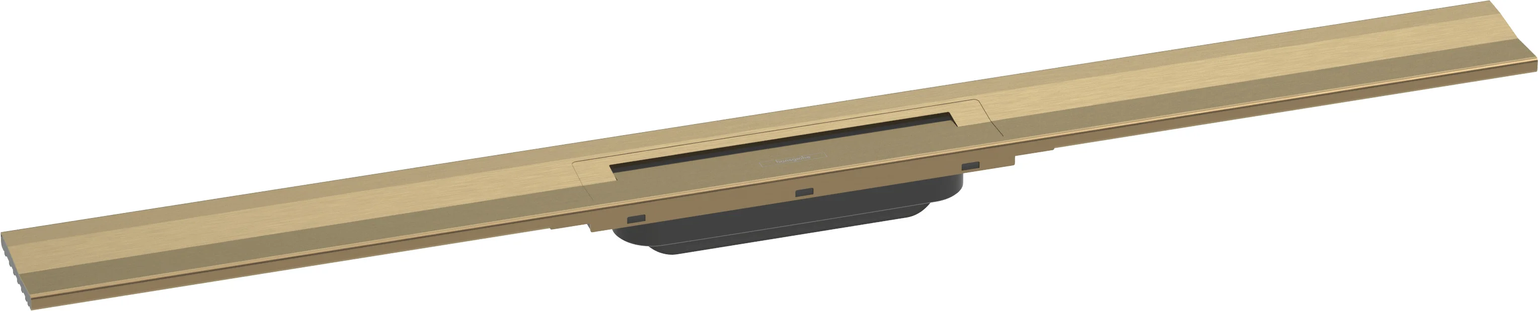 Hansgrohe RainDrain Flex Duschrinne 900 mm, wandangebunden, Brushed Bronze, höhenverstellbar um 10 mm, bis zu 60 l/min Ablaufleistung