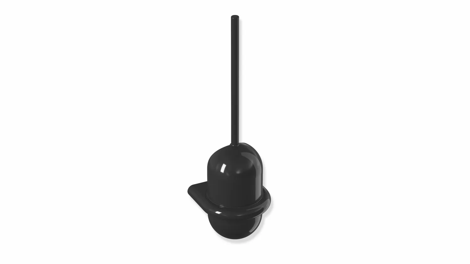 HEWI Toilettenbürstengarnitur „Serie 477“ 14,1 × 47 cm in Tiefschwarz HEWI Toilettenbürstengarnitur „Serie 477“ 14,1 × 47 cm in Tiefschwarz