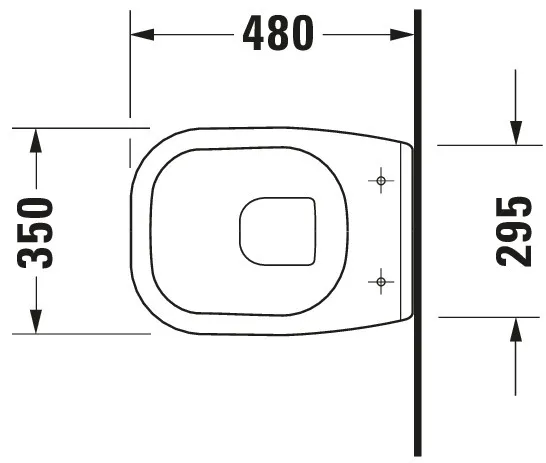 Duravit D-Code Compact 480 mm Tiefspüler, weiß Duravit D-Code Compact 480 mm Tiefspüler, weiß