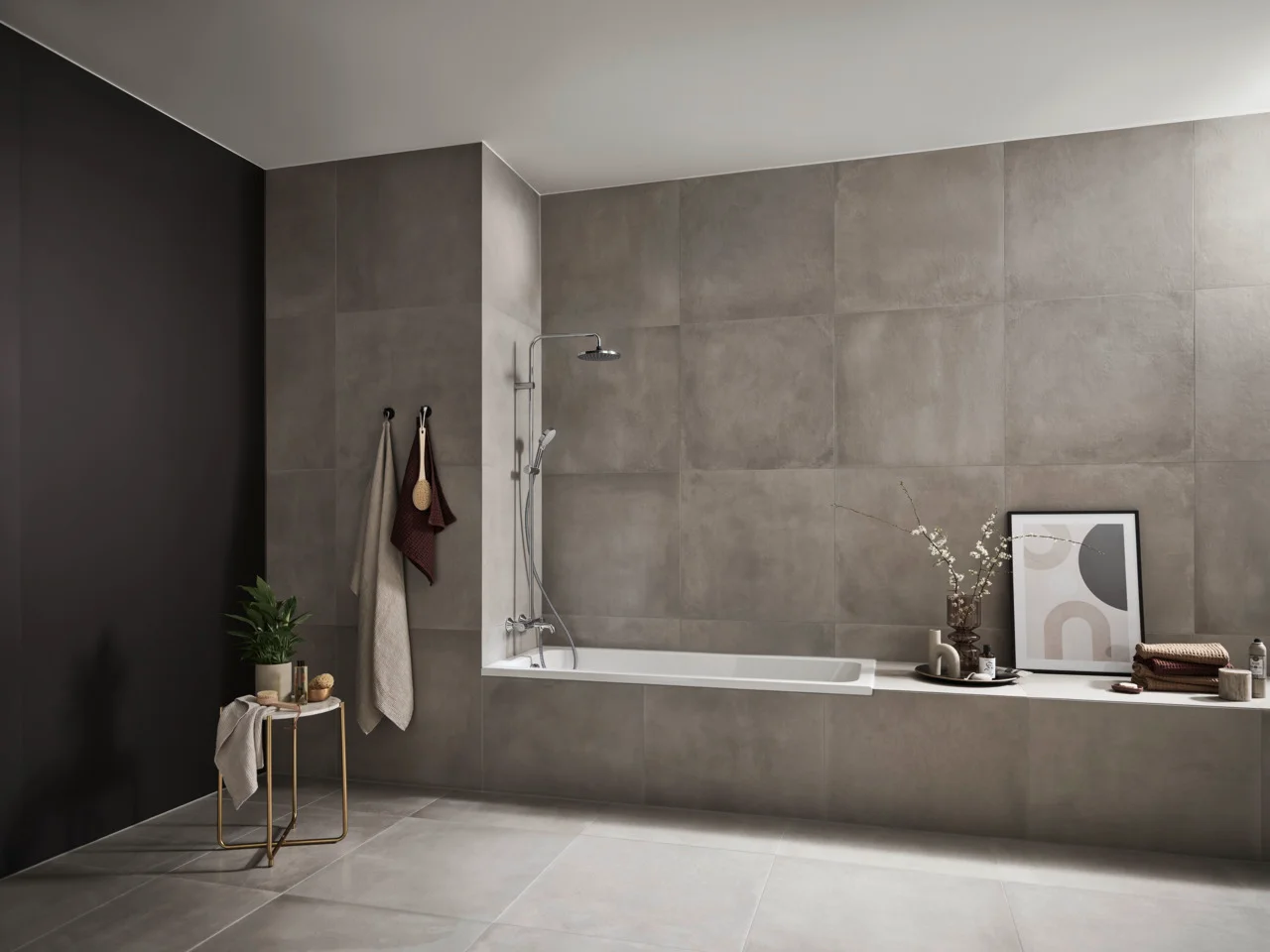Hansgrohe Vernis Blend Showerpipe 200 1jet EcoSmart Chrom mit Wannenthermostat, Aufputzinstallation, DN15, 426 mm Brausearmlänge Hansgrohe Vernis Blend Showerpipe 200 1jet EcoSmart Chrom mit Wannenthermostat, Aufputzinstallation, DN15, 426 mm Brausearmlänge