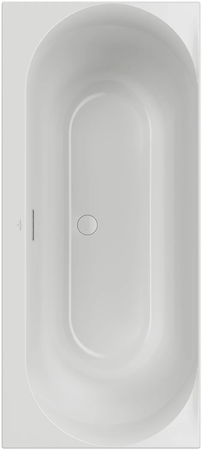 Villeroy & Boch Loop & Friends Badewanne OVAL UBA180LOF2V, 1800 x 800 x 470 mm, Rechteck, Stone White