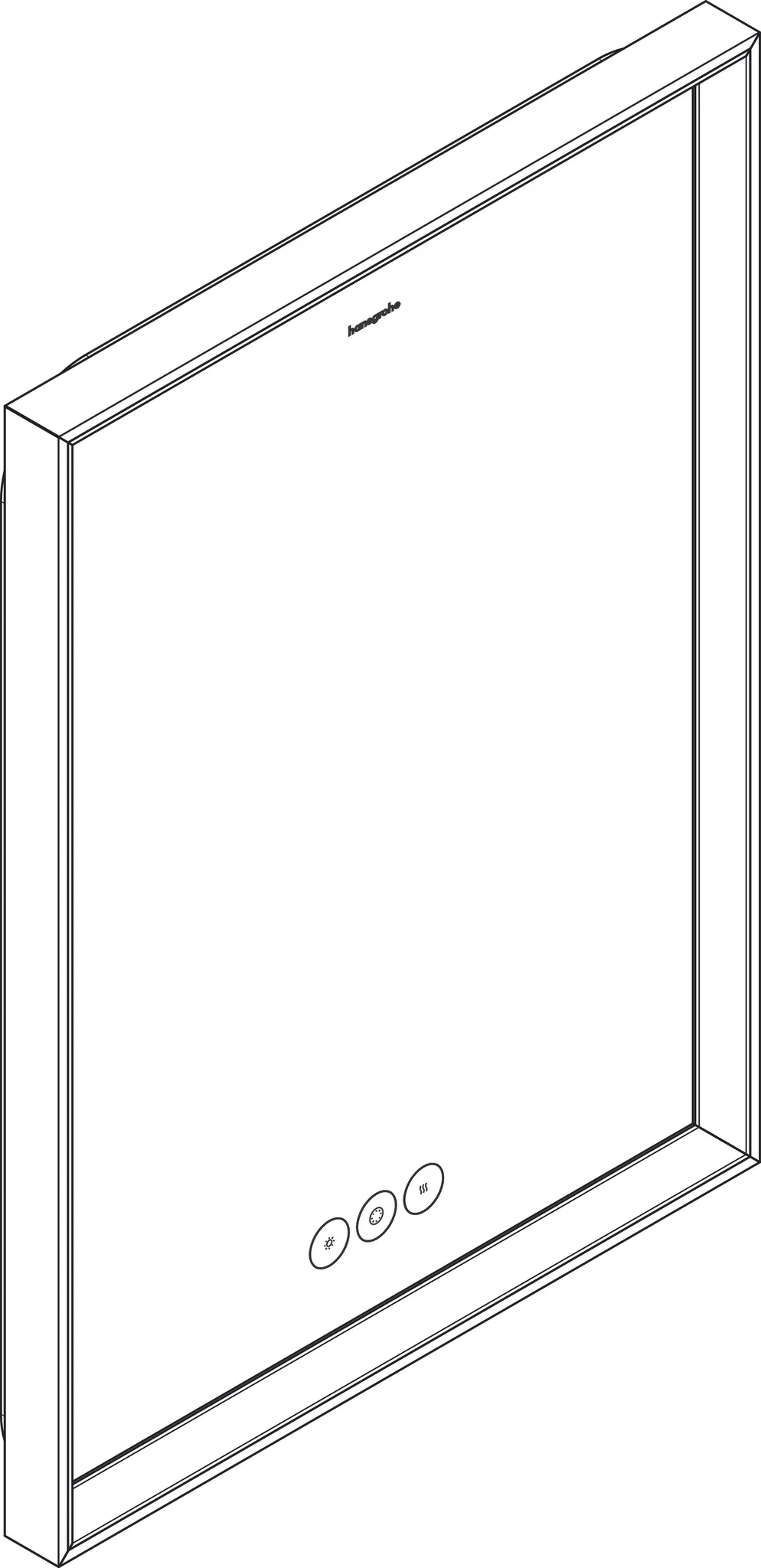 Hansgrohe Xarita E Spiegel mit LED-Beleuchtung, 500⁄50 Hansgrohe Xarita E Spiegel mit LED-Beleuchtung, 500⁄50