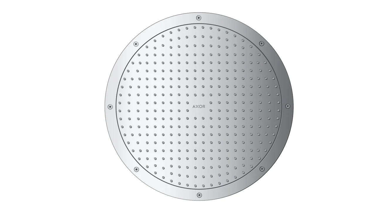 Hansgrohe AXOR ShowerSolutions Kopfbrause 350 1jet Chrom, Deckenmontage, PowderRain Strahlart, 24,6 l/min Durchfluss Hansgrohe AXOR ShowerSolutions Kopfbrause 350 1jet Chrom, Deckenmontage, PowderRain Strahlart, 24,6 l/min Durchfluss