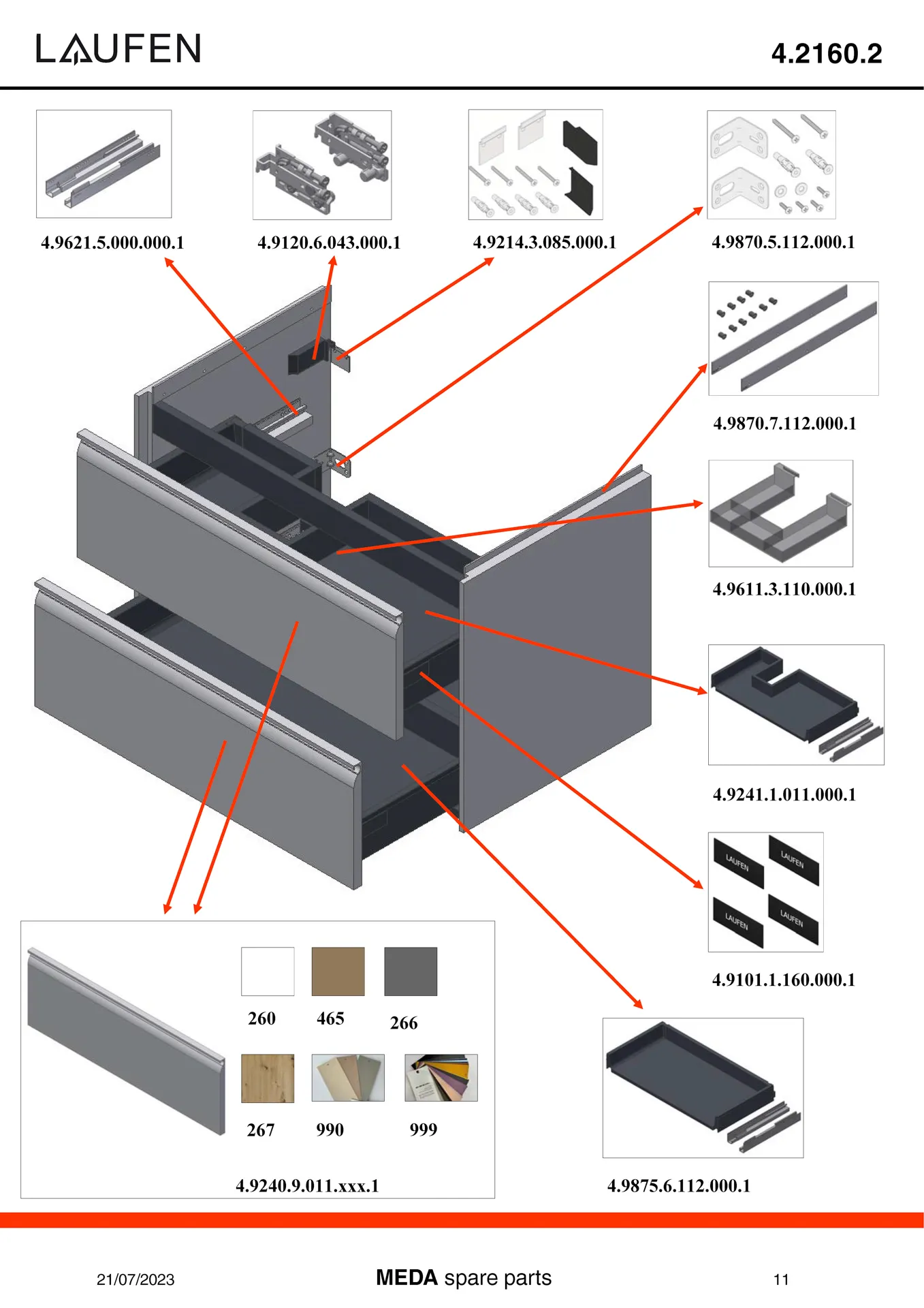 Waschtischunterbau, MEDA, 448x784x515, mit 2 Schubladen, 1 Ordnungssystem, integrierte Griffleiste, Vollauszug und Soft-Close, für Waschtisch MEDA H817116 (80 cm), weiß matt Waschtischunterbau, MEDA, 448x784x515, mit 2 Schubladen, 1 Ordnungssystem, integrierte Griffleiste, Vollauszug und Soft-Close, für Waschtisch MEDA H817116 (80 cm), weiß matt