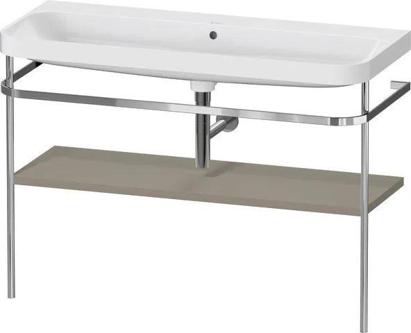 Duravit Waschtischunterschrank c-shaped Set mit Metallkonsole „Happy D.2 Plus“ 117,5 × 85 × 49 cm Duravit Waschtischunterschrank c-shaped Set mit Metallkonsole „Happy D.2 Plus“ 117,5 × 85 × 49 cm