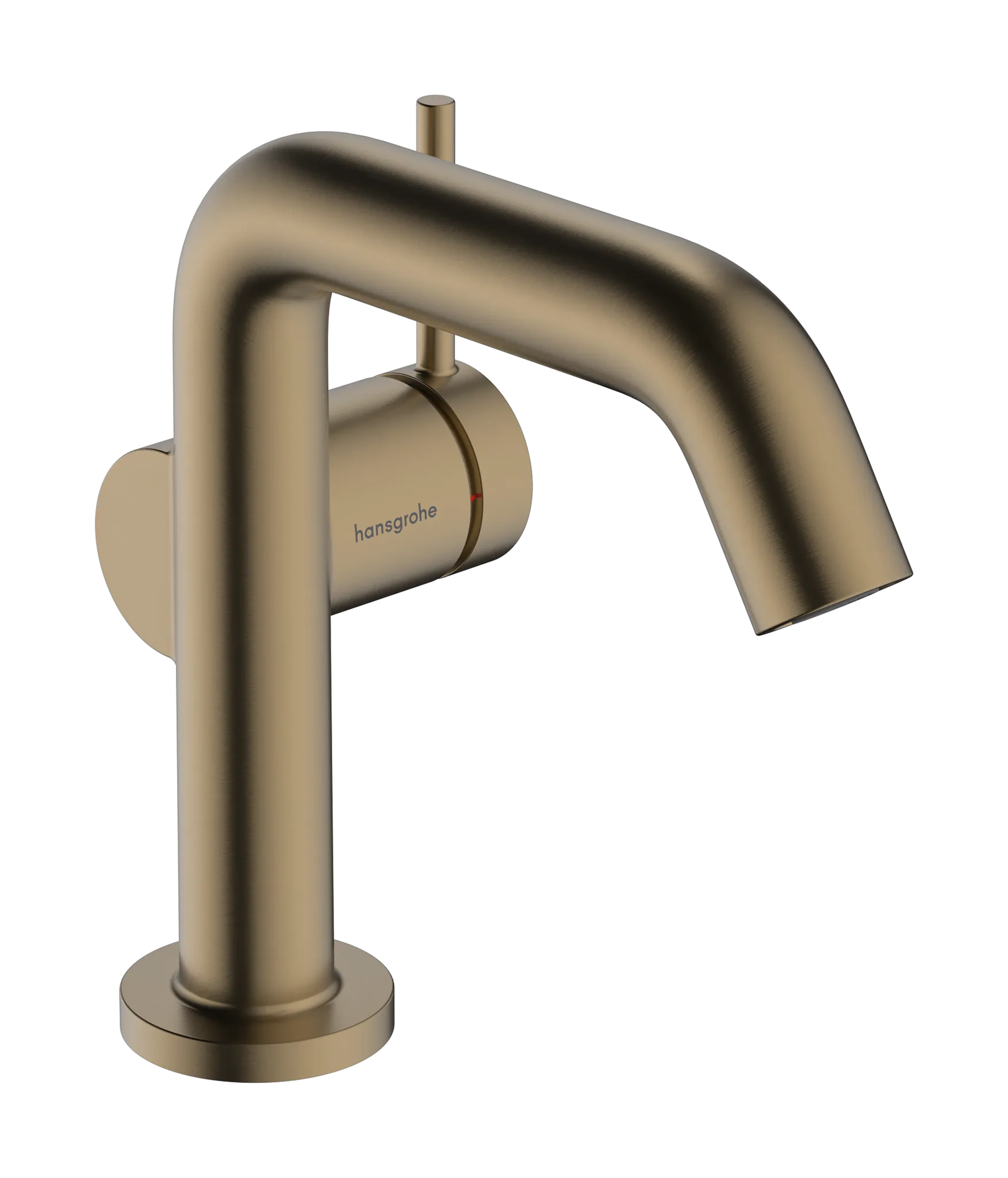 Hansgrohe Tecturis S Einhebel-Waschtischmischer 110 Fine CoolStart mit Push-Open Ablaufgarnitur, Brushed Bronze
