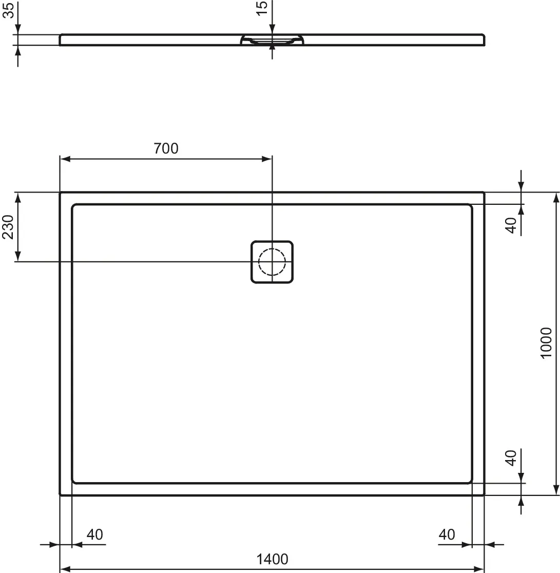Ideal Standard Duschwanne „UltraFlatEvo“ Ideal Standard Duschwanne „UltraFlatEvo“