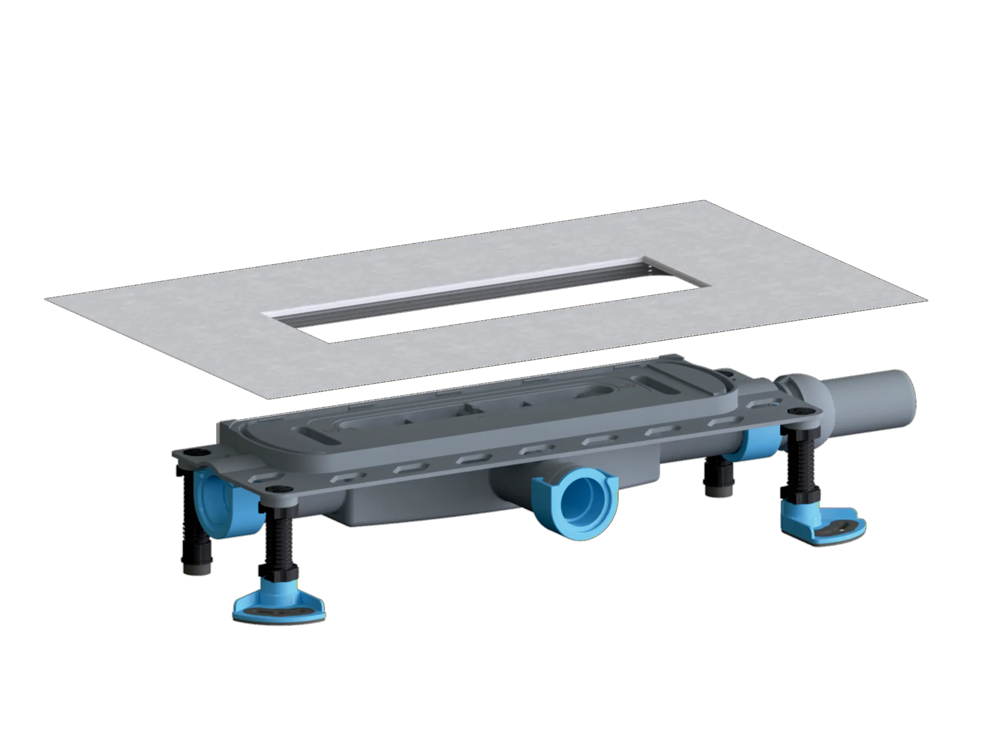 Ablaufgehäuse DallFlex Plan, DN 40 Ablaufgehäuse DallFlex Plan, DN 40