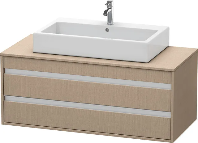 Duravit Waschtischunterschrank wandhängend „Ketho“ 120 × 49,6 × 55 cm Leinen Duravit Waschtischunterschrank wandhängend „Ketho“ 120 × 49,6 × 55 cm Leinen