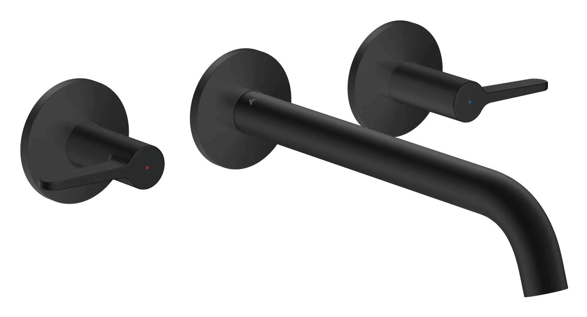 Hansgrohe AXOR One 3-Loch Waschtischarmatur Unterputz Mattschwarz Hansgrohe AXOR One 3-Loch Waschtischarmatur Unterputz Mattschwarz