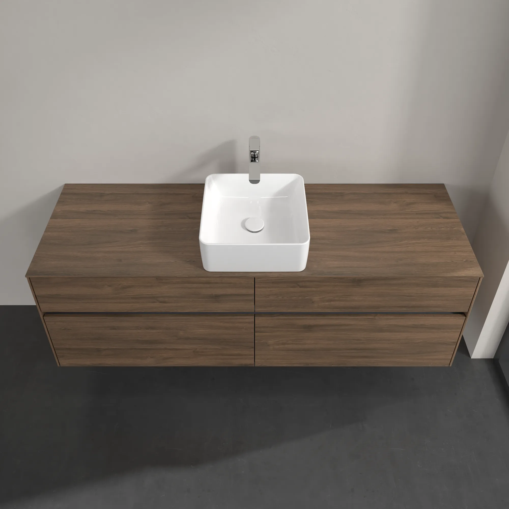 Villeroy & Boch Waschbeckenunterschrank Collaro Arizona Oak, 1600x548x500 mm, mit Beleuchtung und SoftClosing, Eckig Villeroy & Boch Waschbeckenunterschrank Collaro Arizona Oak, 1600x548x500 mm, mit Beleuchtung und SoftClosing, Eckig