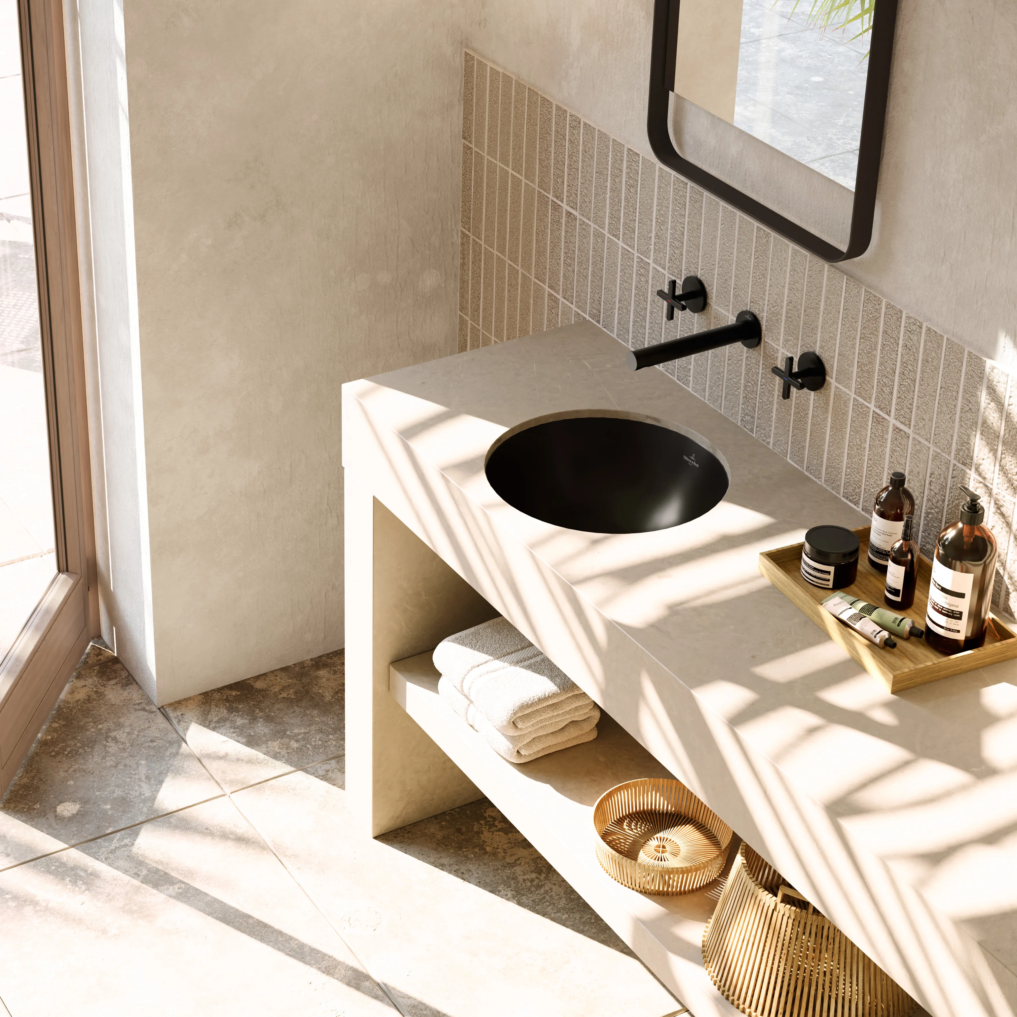 Waschtischauslauf „Loop & Friends“ 22,5 cm in Matt Black Waschtischauslauf „Loop & Friends“ 22,5 cm in Matt Black