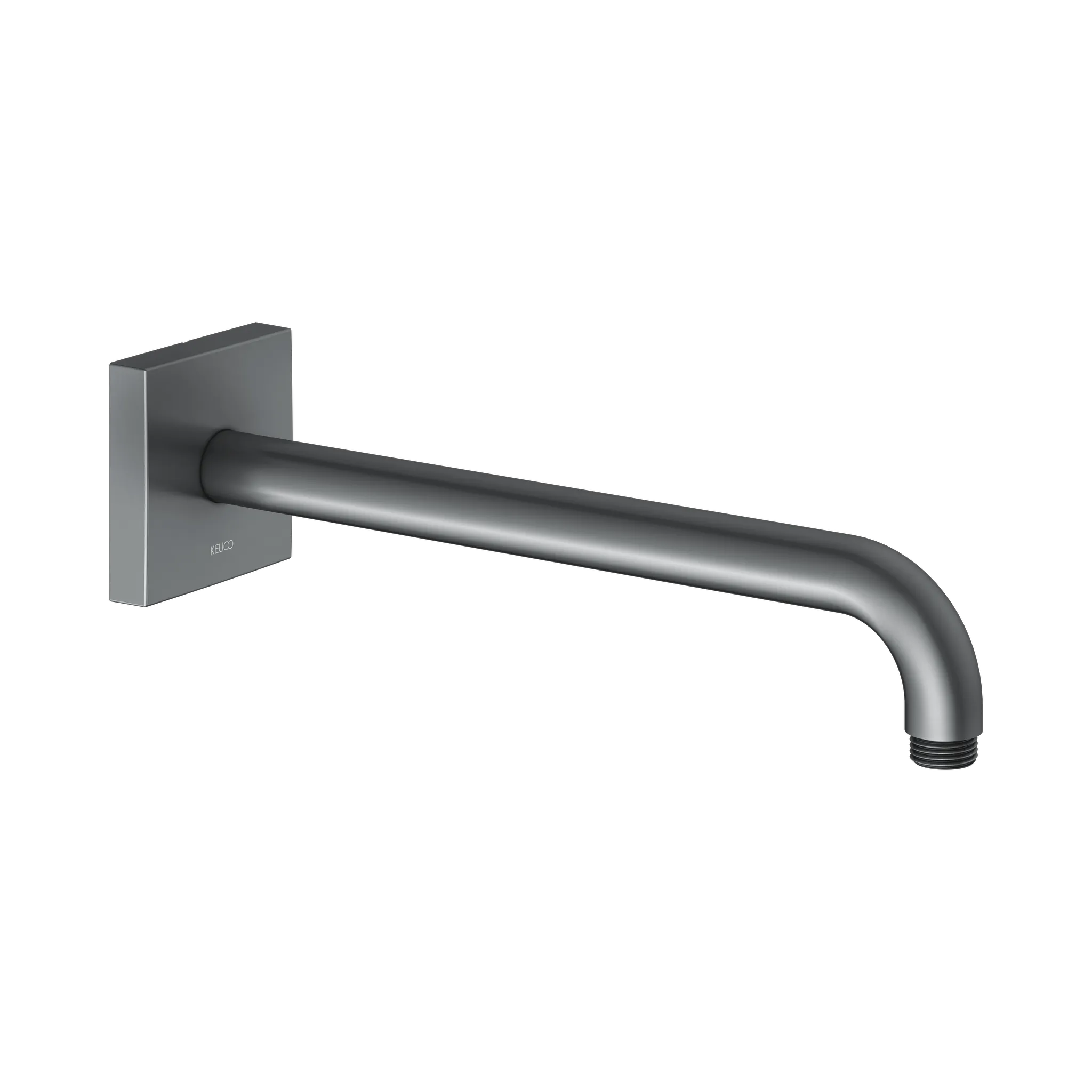 Edition 300 53088130302 Brausearm Wandanschluß eckig Ausladung 300 mm Schwarzchrom gebürstet