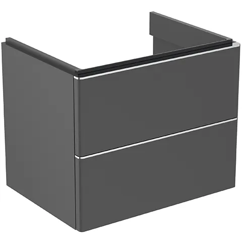 Ideal Standard Adapto Auszugsfront für Waschtischunterschrank, Anthrazit matt lackiert, 610 mm Breite