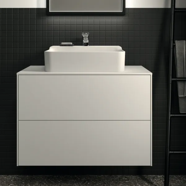 Ideal Standard Waschtischunterschrank „Conca“ 80,2 × 55 × 50,5 cm Weiß matt lackiert Ideal Standard Waschtischunterschrank „Conca“ 80,2 × 55 × 50,5 cm Weiß matt lackiert