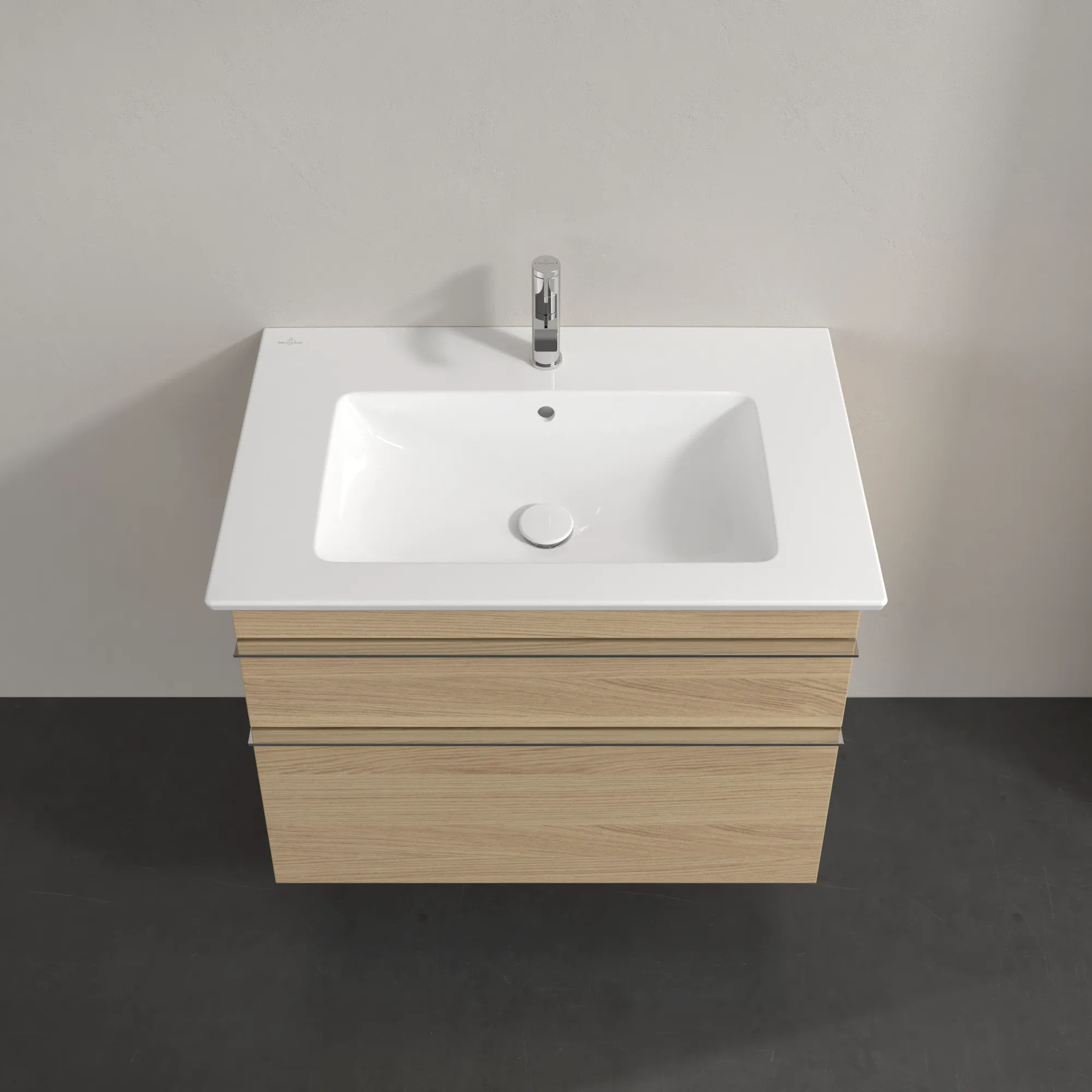 Villeroy & Boch Waschtischunterschrank „Venticello“ für Schrankwaschtisch 753 × 590 × 502 mm Nordic Oak, für Becken mittig