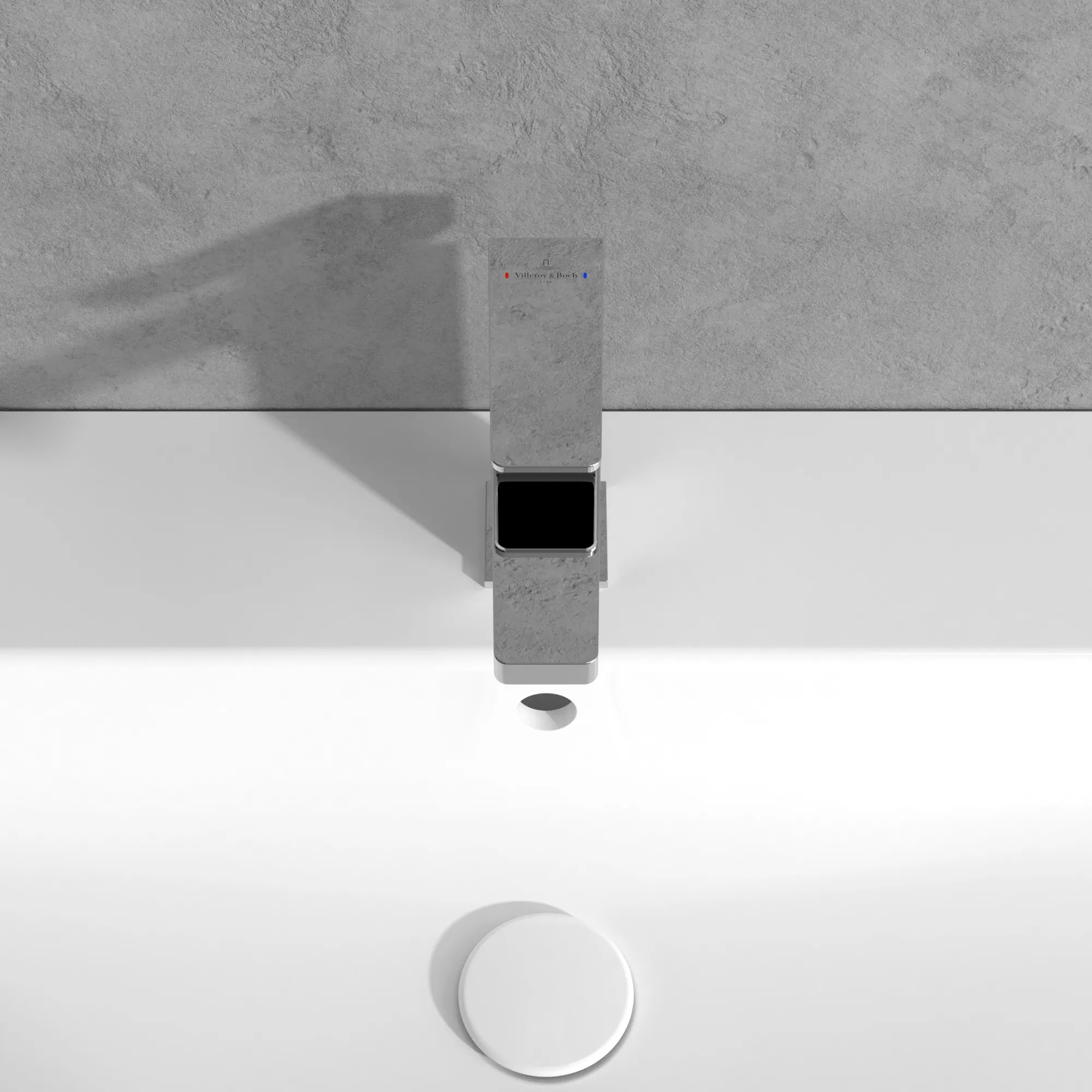 Einhand-Waschtischarmatur „Architectura Square“ 16,5 cm Ausladung 130 mm in Chrom Einhand-Waschtischarmatur „Architectura Square“ 16,5 cm Ausladung 130 mm in Chrom
