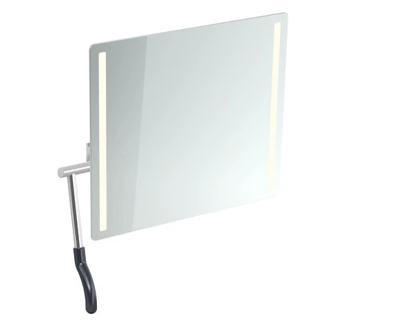 HEWI Kippspiegel „Serie 802 LifeSystem“ 60 × 54 cm in Anthrazitgrau