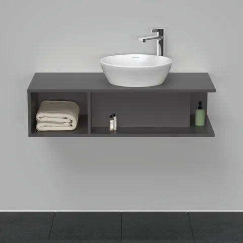 Duravit Waschtischunterschrank wandhängend „D-Neo“ 100 × 26 × 48 cm Graphit Matt