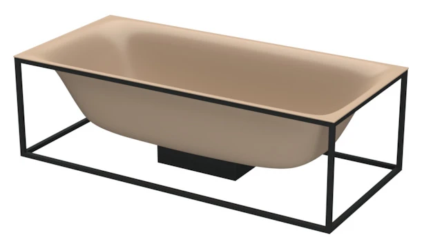 Bette Badewanne „BetteLux Shape“ rechteck 190 × 90 cm in Greige