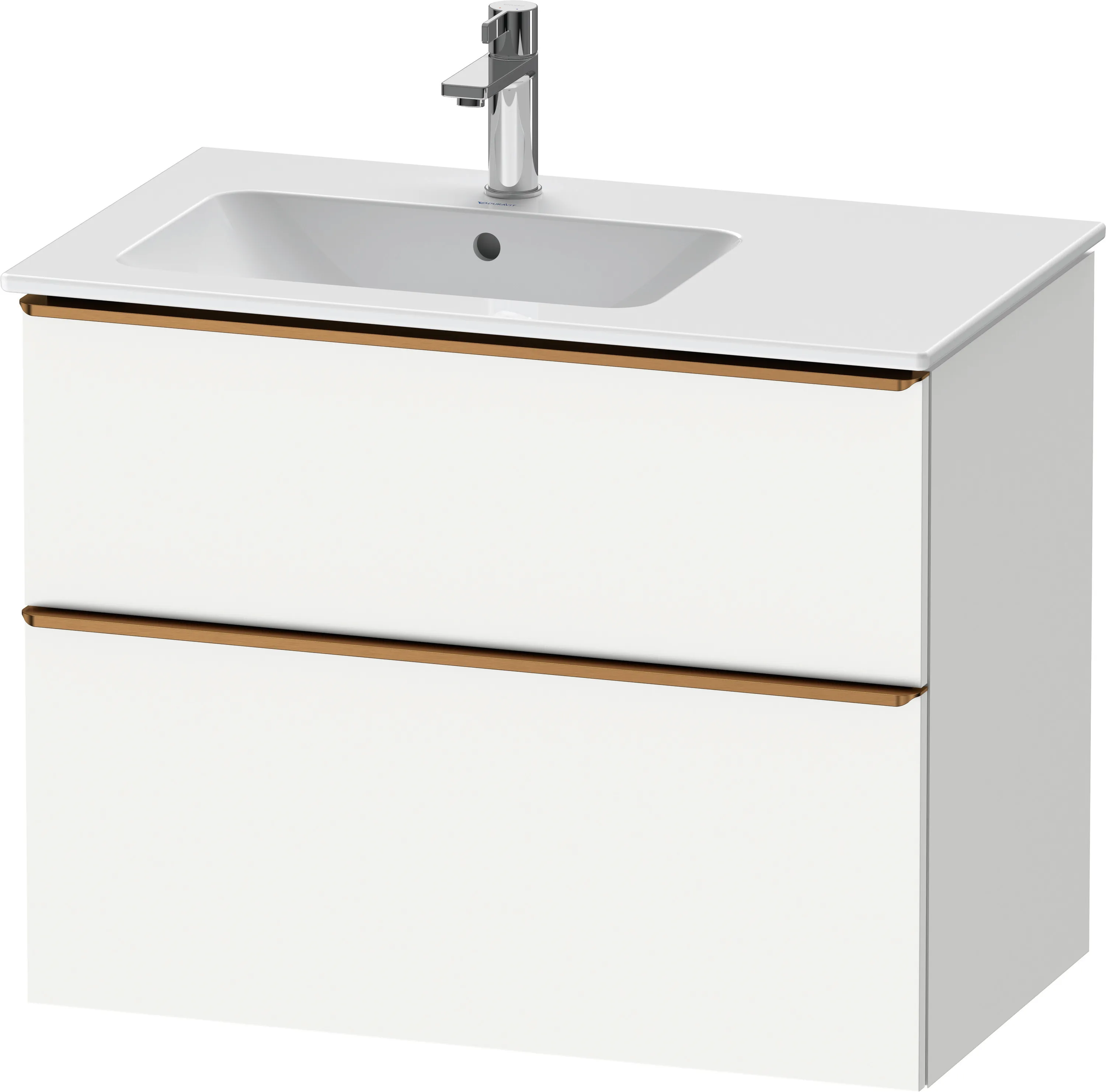 Duravit Waschtischunterschrank wandhängend „D-Neo“ 81 × 62,5 × 46,2 cm Weiß Matt
