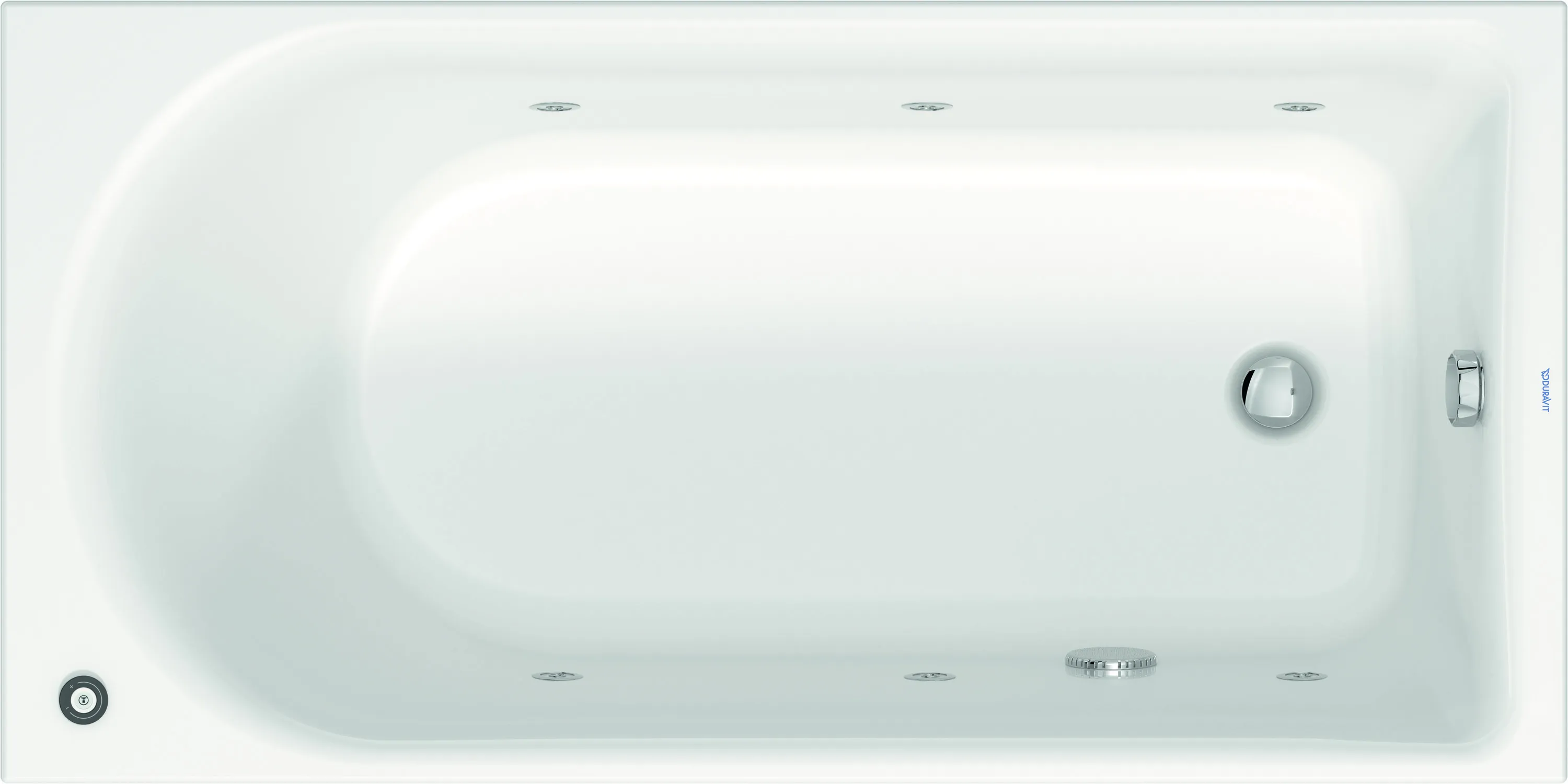 Duravit Whirlwanne „D-Neo“ rechteck 1500 × 750 mm, Fußablauf mit Jet Project, in Weiß Duravit Whirlwanne „D-Neo“ rechteck 1500 × 750 mm, Fußablauf mit Jet Project, in Weiß