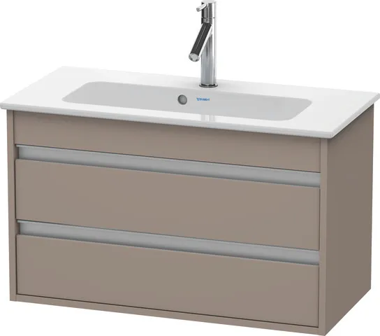 Duravit Waschtischunterschrank wandhängend „Ketho“ 80 × 48 × 38,5 cm in Basalt Matt
