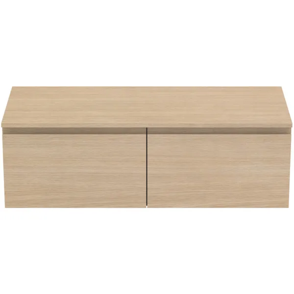 Ideal Standard Waschtischunterschrank Finesse Eiche weiß, 1202x505x378mm, 2 Auszüge