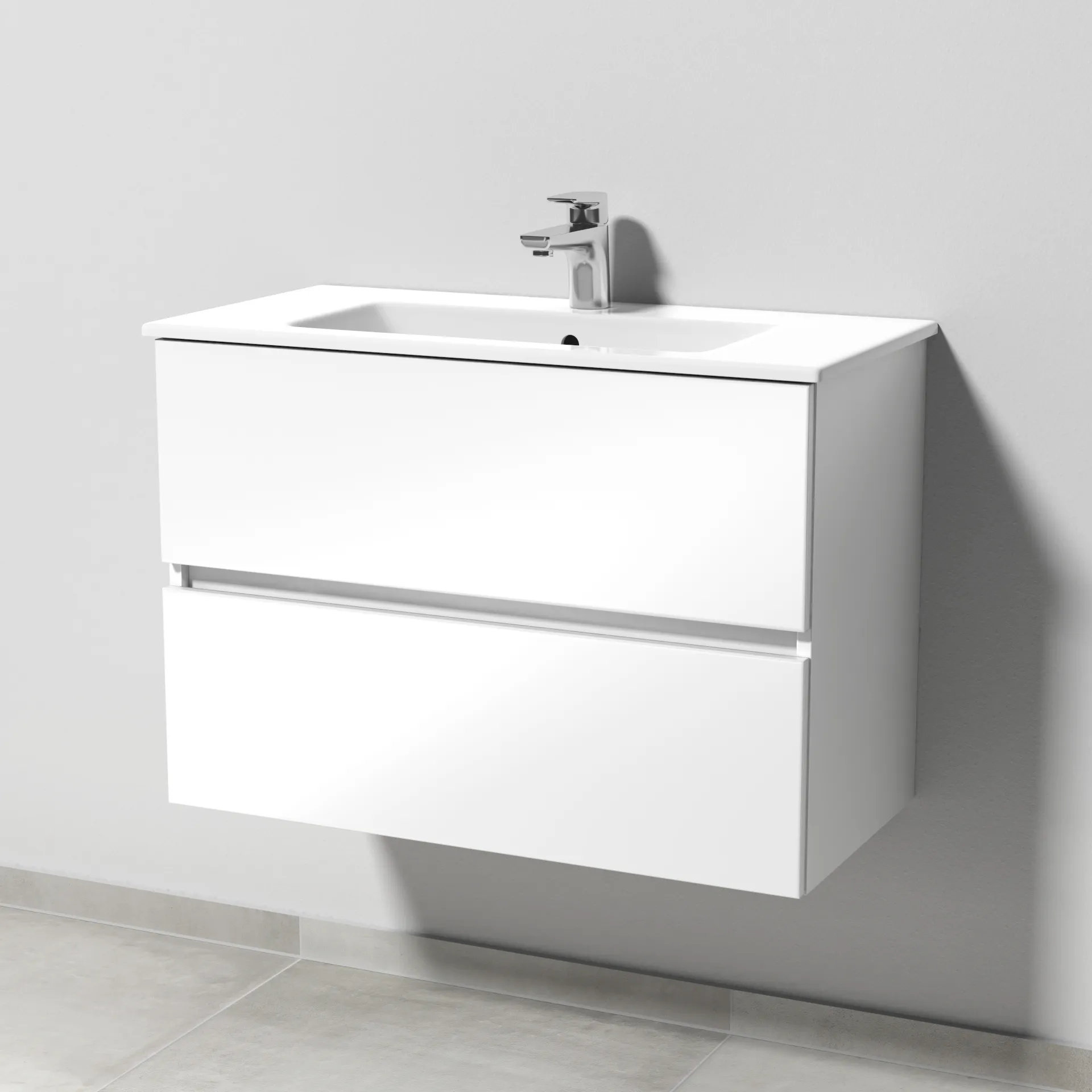 Sanipa Waschtischunterschrank „Solo One“ 775 × 545 × 388 mm in Weiß (glanz)