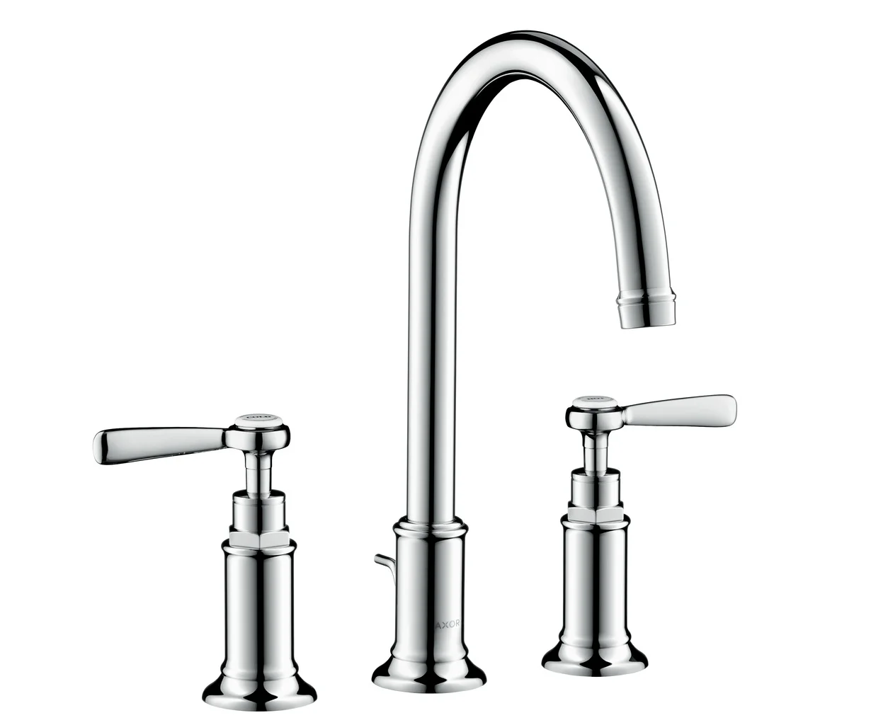 Hansgrohe AXOR Montreux 3-Loch Waschtischarmatur mit Hebelgriff in Chrom, Ausladung 175 mm, ComfortZone 180, Laminarstrahl, max. Durchfluss 5 l/min Hansgrohe AXOR Montreux 3-Loch Waschtischarmatur mit Hebelgriff in Chrom, Ausladung 175 mm, ComfortZone 180, Laminarstrahl, max. Durchfluss 5 l/min