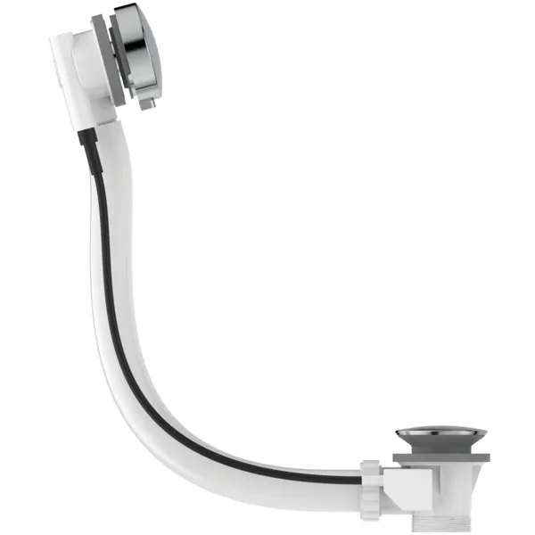 Ideal Standard Ab- und Überlaufgarnitur für Badewannen, Chrom, 77 x 411,5 mm, Serienübergreifend