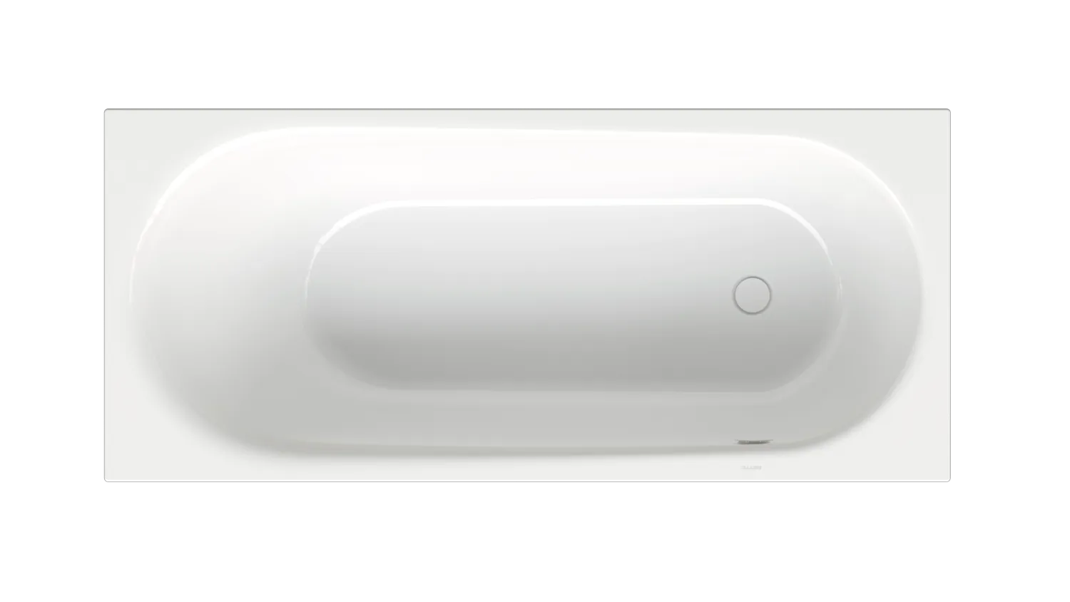 BetteComodo Badewanne Rechteck mit seitlichem Überlauf, weiß, 1700 x 750 mm, Randhöhe 20 mm, Nutzinhalt 155 l
