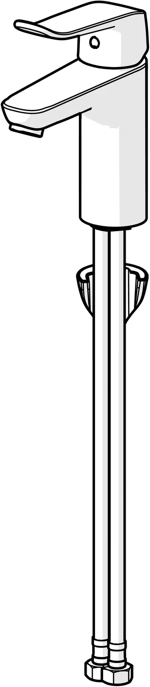 HansaCARE Einhebelmischer Waschtischbatterie HansaCARE 4602 Bedienungshebel lang Ausladung 114 mm DN15 Chrom HansaCARE Einhebelmischer Waschtischbatterie HansaCARE 4602 Bedienungshebel lang Ausladung 114 mm DN15 Chrom