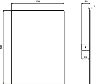 Ideal Standard Spiegel „Contour21“ 50 × 70 cm Ideal Standard Spiegel „Contour21“ 50 × 70 cm