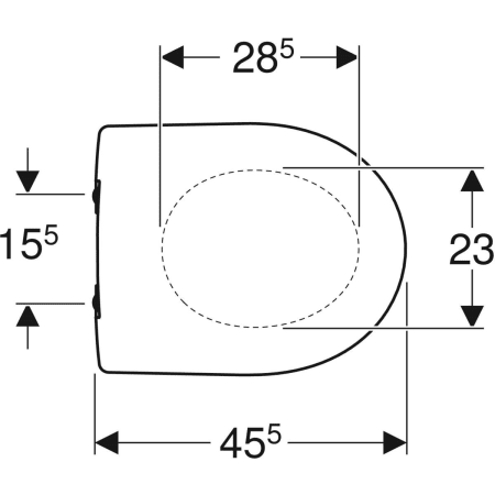 Set-Tiefspül-WC Geberit Wand-WC Renova ohne Spülrand mit WC-Sitz Soft Closing von Geberit