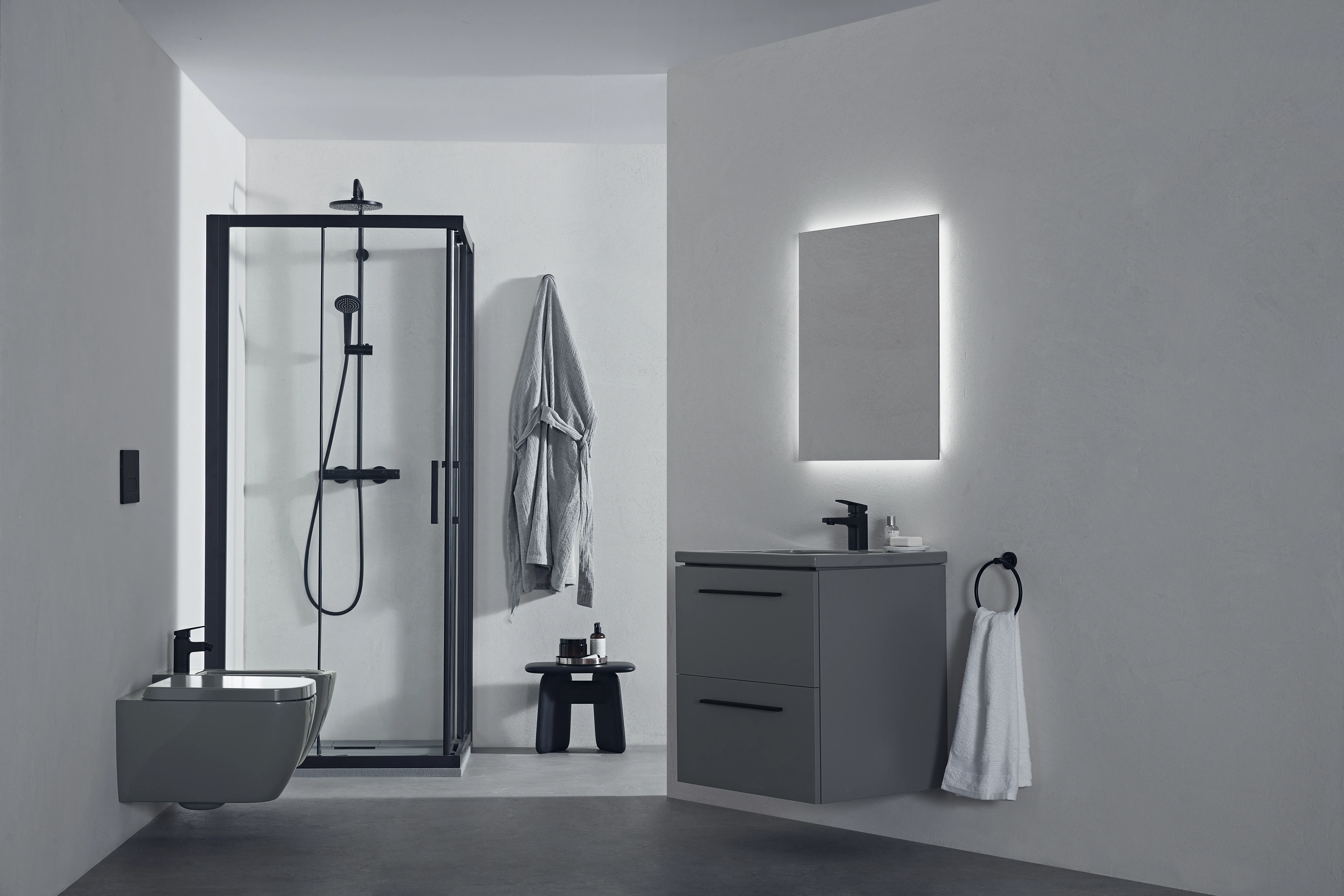 WC „i.lifeB“ 35,5 × 33,5 × 54 cm in Grau WC „i.lifeB“ 35,5 × 33,5 × 54 cm in Grau