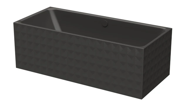Bette Badewanne „BetteLoft Ornament“ freistehend rechteck 181 × 81 cm in Anthracite