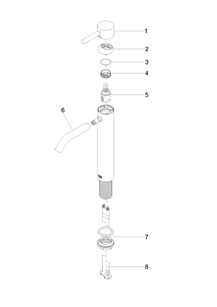 Waschtisch-Einhandbatterie mit erhöhtem Standfuß ohne Ablaufgarnitur META Chrom 33537660 Waschtisch-Einhandbatterie mit erhöhtem Standfuß ohne Ablaufgarnitur META Chrom 33537660