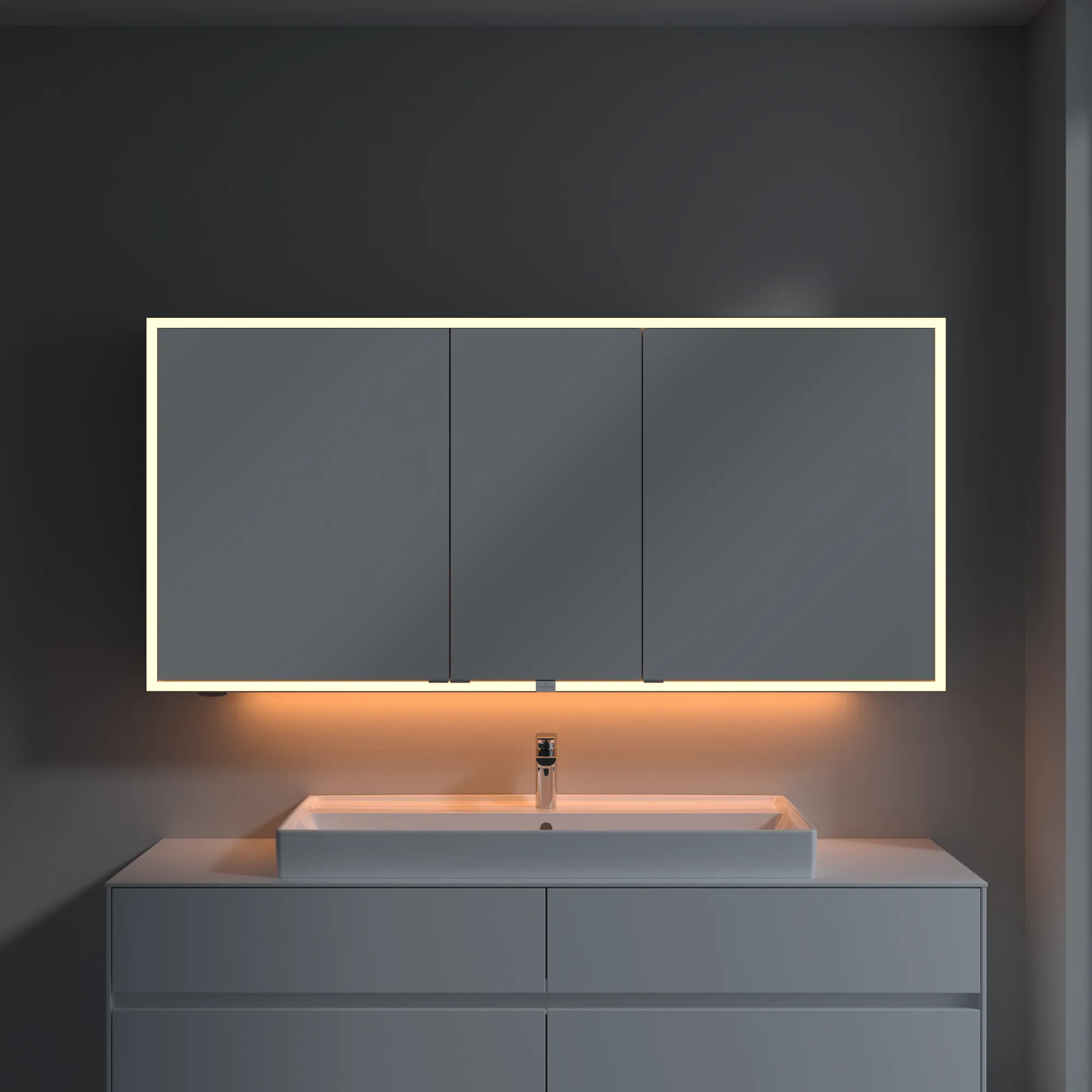 Villeroy & Boch Vorbau-Spiegelschrank „My View Now“ 1600 × 750 × 168 mm in White Matt Villeroy & Boch Vorbau-Spiegelschrank „My View Now“ 1600 × 750 × 168 mm in White Matt