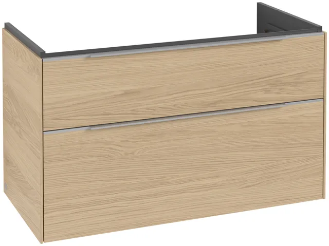 Villeroy & Boch Waschtischunterschrank „Subway 3.0“ für Schrankwaschtisch 973 × 576 × 478 mm Nordic Oak, für Becken mittig