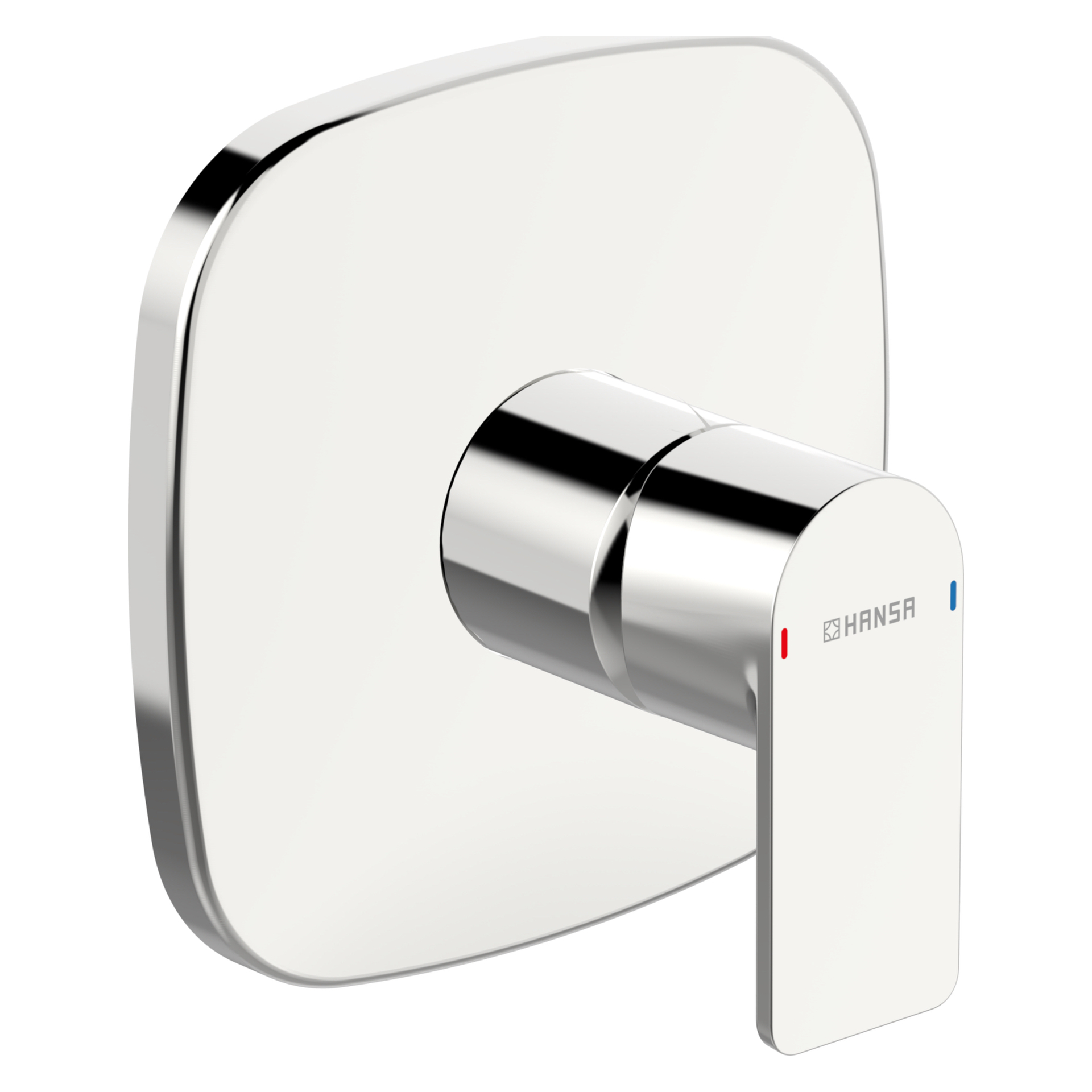 HansaSTELA Duscharmatur Einhebelmischer Fertigset für Brause-Batterie HansaSTELA 8785 Rosette soft edge Chrom HansaSTELA Duscharmatur Einhebelmischer Fertigset für Brause-Batterie HansaSTELA 8785 Rosette soft edge Chrom