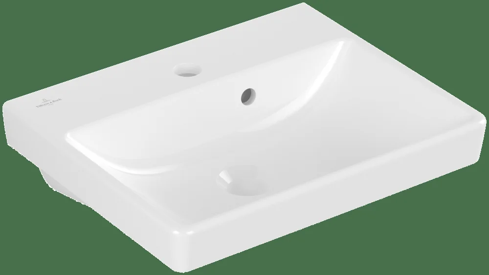 Villeroy & Boch Avento Handwaschbecken 450x370mm Rechteck Weiß Alpin