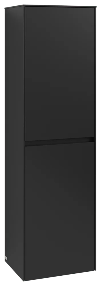 Villeroy & Boch Collaro Hochschrank C03400, 454x1538x347mm, 2 Türen, links Anschlag, Volcano Black