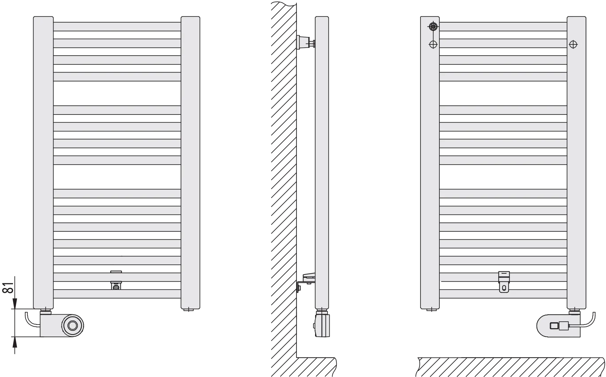 Kermi Elektroheizkörper „Basic®-E“ 74,9 × 80,4 cm in Schwarz Soft Kermi Elektroheizkörper „Basic®-E“ 74,9 × 80,4 cm in Schwarz Soft
