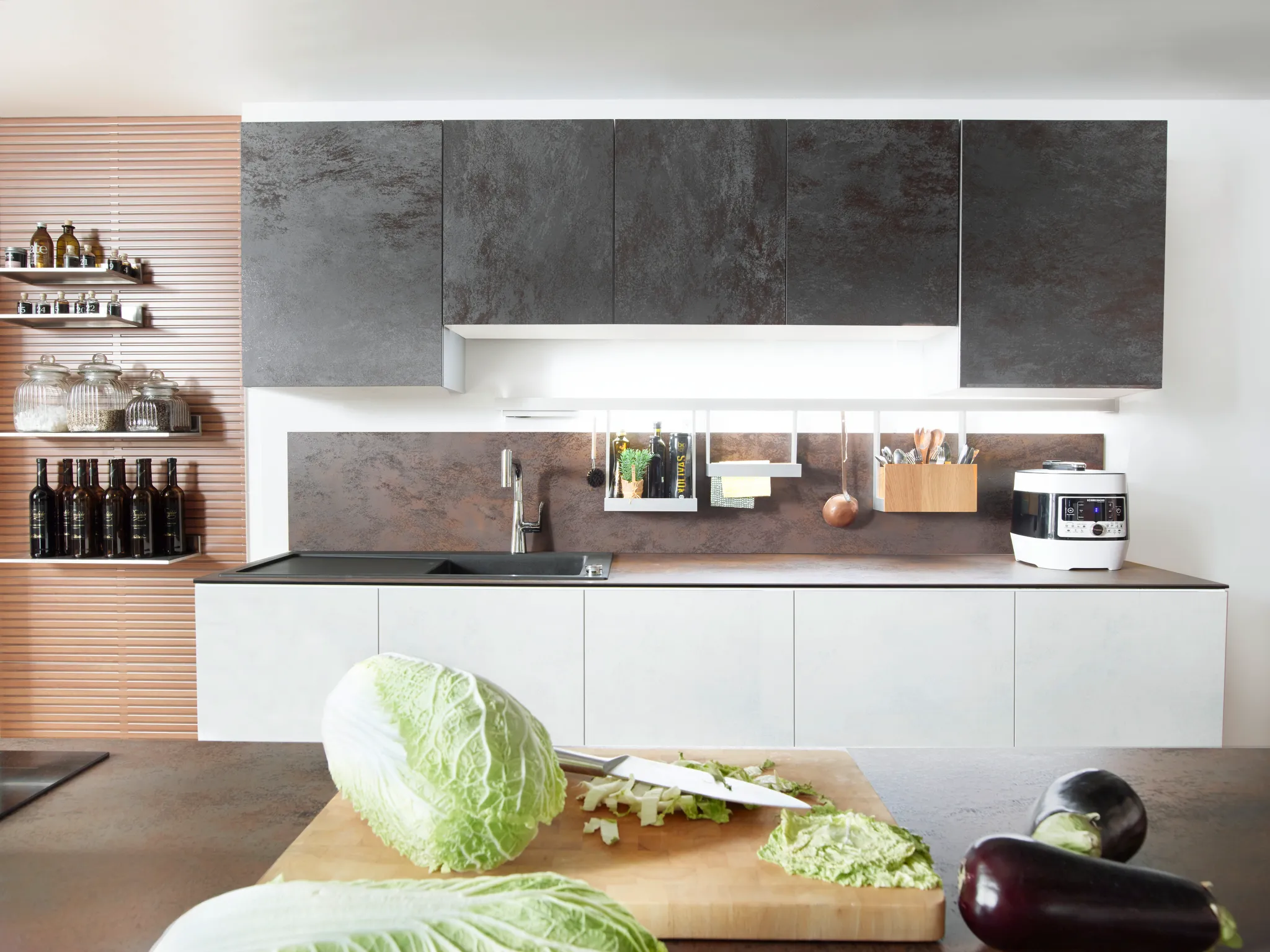 Einbauspüle 450 mit Abtropffläche S514-F450 graphitschwarz Einbauspüle 450 mit Abtropffläche S514-F450 graphitschwarz