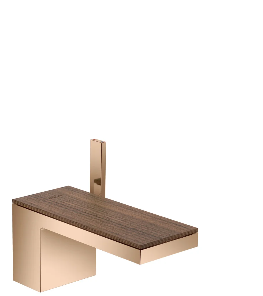 Hansgrohe AXOR MyEdition Platte 200 mm, Amerikanischer Nussbaum, abnehmbar